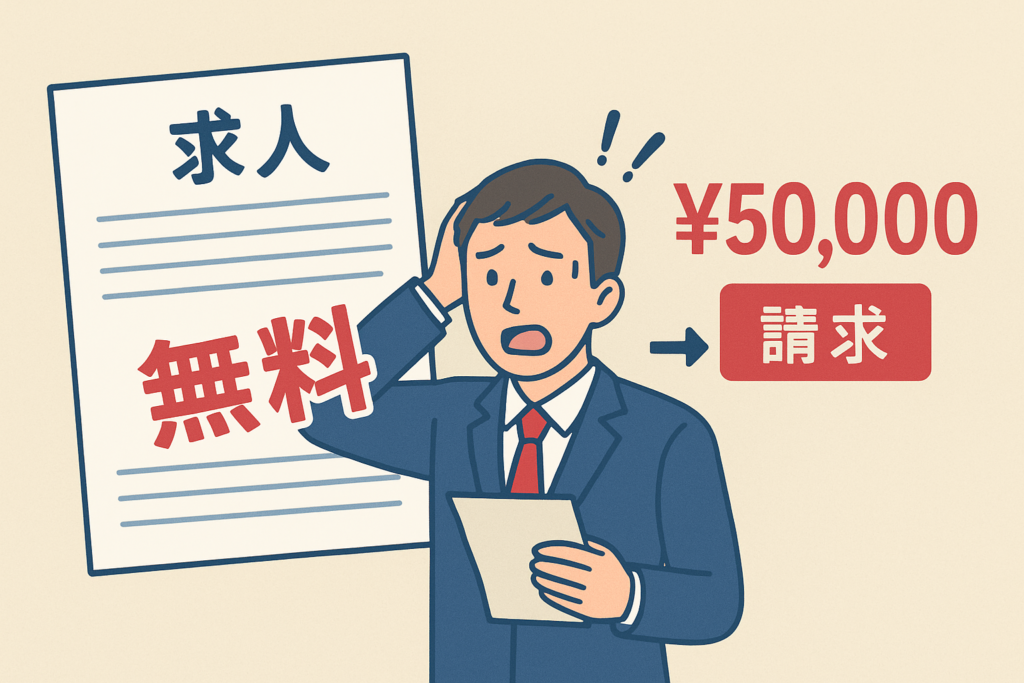 無料求人広告をうたう詐欺商法にご留意ください
